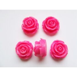 Műgyanta virág kaboson, rózsaszín, 20x11 mm