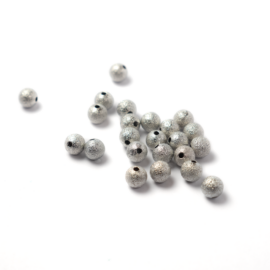 Csillagporos köztes, gyöngy, antik ezüst színű, 6 mm