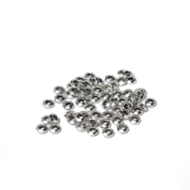 Szögletes gyűrű köztes, gyöngy, antik ezüst színű, 5x2 mm