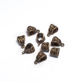 Medáltartó, medálakasztó, antik bronz színű, 13x8x8 mm