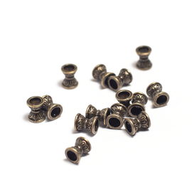 Kehely köztes, antik bronz színű, 7x6 mm