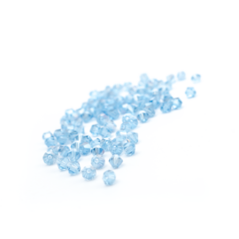 Kék AB csiszolt bicone üveg gyöngy, 4 mm