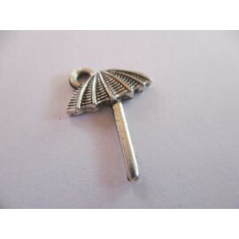 Napernyő, ernyő, esernyő fityegő, medál, antik ezüst színű, 18x13 mm