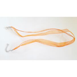 Organza nyakláncalap, narancssárga, 42 cm