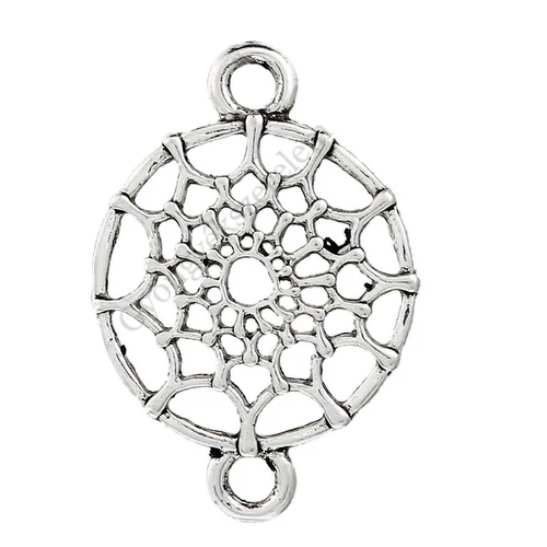 Álomfogó összekötő, antik ezüst színű, 33x23 mm