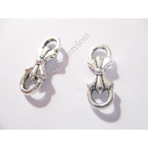 Masni összekötő, antik ezüst színű, 16x6 mm