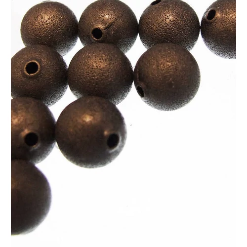 Golyó köztes, vörösréz színű, 8 mm