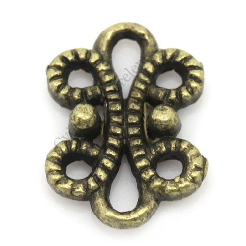 Kis összekötő, antik bronz színű, 12x9 mm