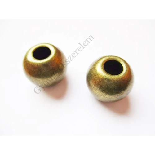 Nagy golyó köztes, antik bronz színű, 12 mm