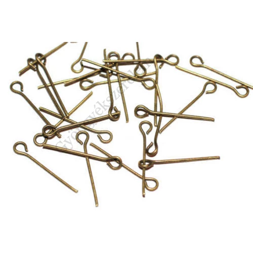 Szerelőpálca, szemes, antik bronz színű, 18 mm