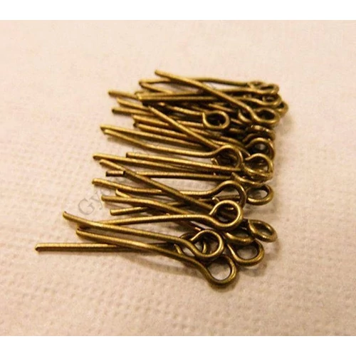 Szerelőpálca, szemes, antik bronz színű, 22 mm, 50 db/cs