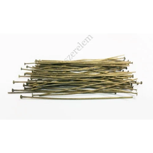 Szerelőpálca, talpas, antik bronz színű, 70 mm