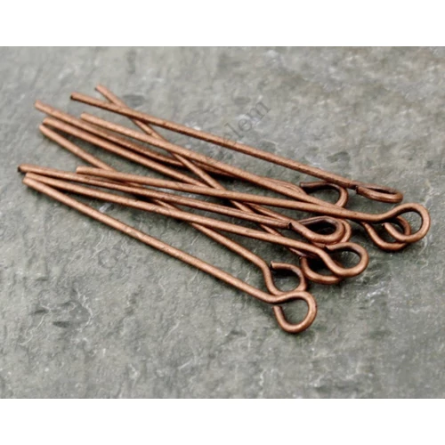 Szerelőpálca, szemes, vörösréz színű, 30 mm, 50 db/cs
