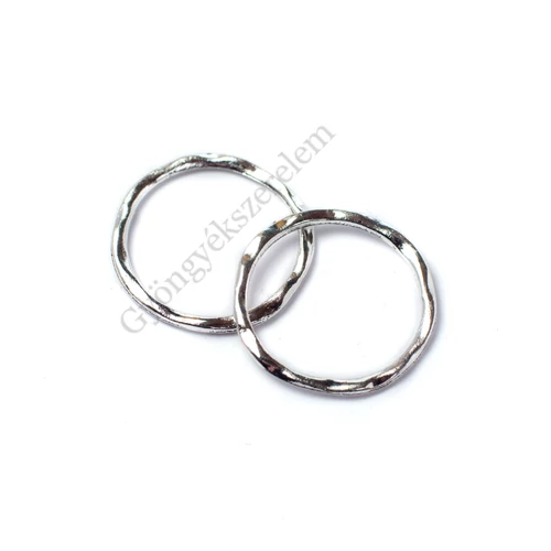 Karika összekötő, antik ezüst színű, 23 mm