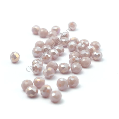 Jáde lila AB csiszolt üveg gyöngy, fánk, abakusz, 4x3 mm