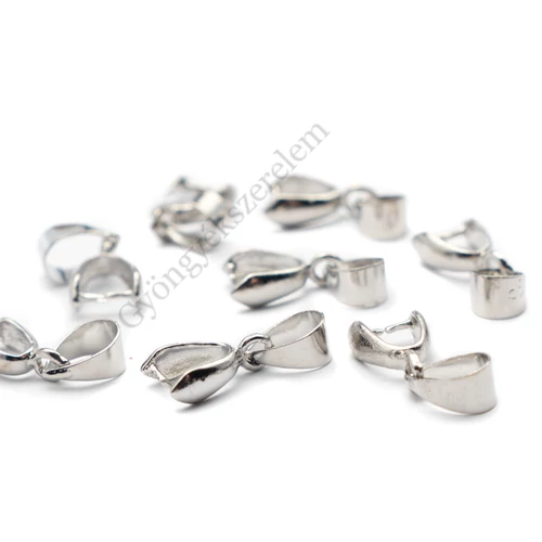 Medálakasztó, medáltartó, antik ezüst színű, 15x3 mm