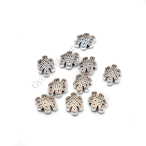 Kelta kereszt köztes, antik ezüst színű, 10x7 mm