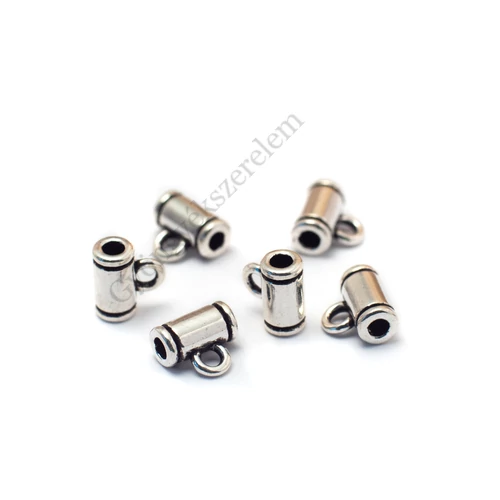 Medálakasztó, medáltartó, antik ezüst színű, 8x7 mm