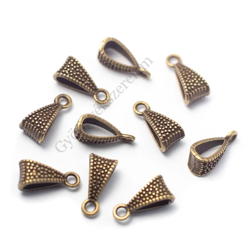 Medáltartó, medálakasztó, antik bronz színű, 15x7 mm