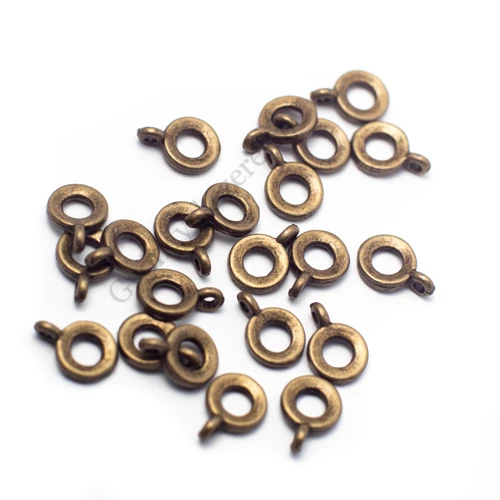 Medáltartó, medálakasztó, antik bronz színű, 11x8 mm