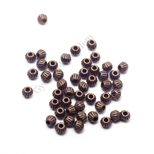 Bordás köztes, antik bronz színű, 4 mm