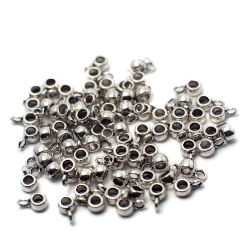 Medálakasztó, medáltartó, antik ezüst színű, 7x4x3 mm