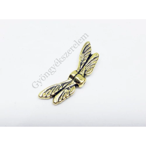 Szárny köztes, antik arany színű, 20x7 mm