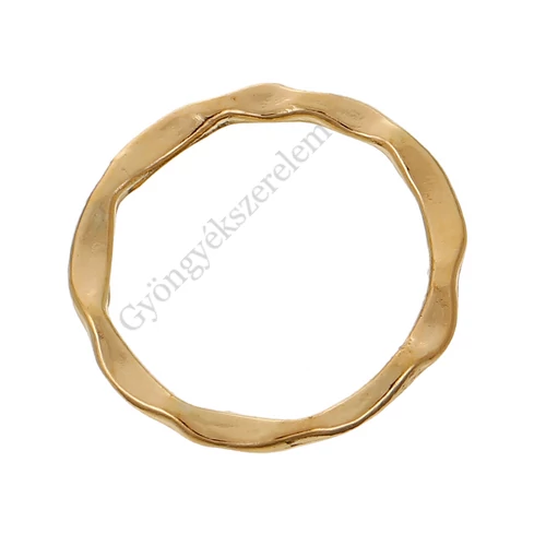 Karika összekötő, antik arany színű, 24 mm