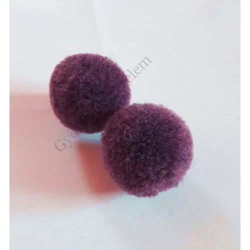 Pompom golyó, sötétlila, 20 mm