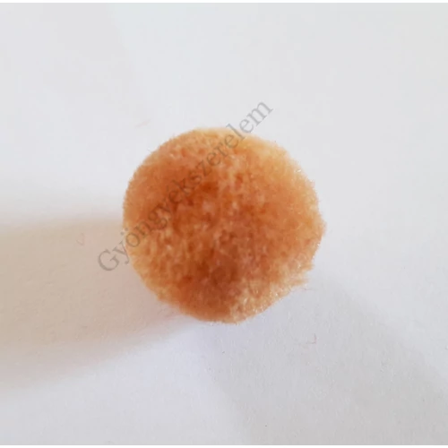 Pompom golyó, narancsbarna színű, 20 mm