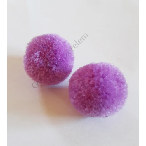 Pompom golyó, lila, 20 mm