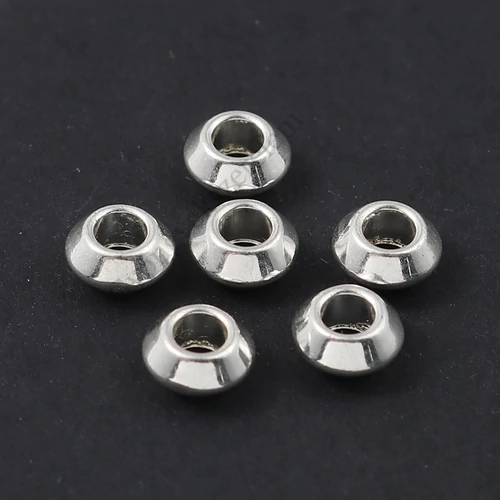Rondell köztes, antik ezüst színű, 6x3 mm, 50 db/cs
