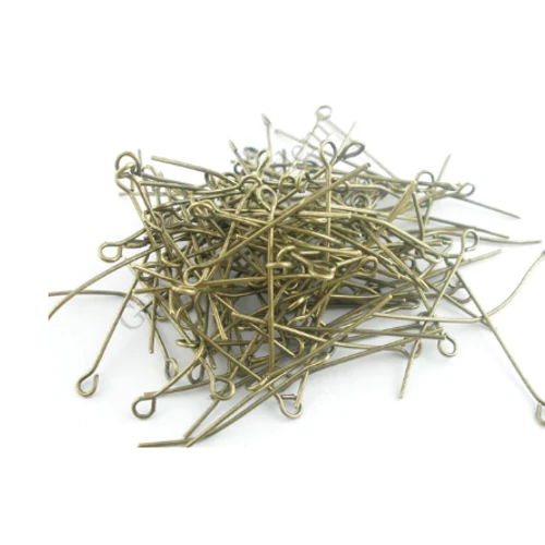 Szerelőpálca, szemes, antik bronz színű, 50 mm, 50 db/cs