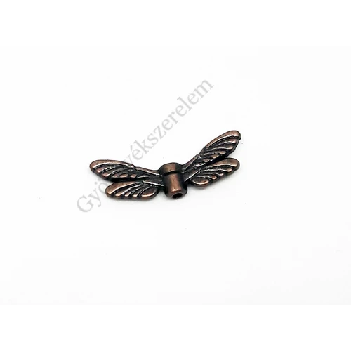 Szárny köztes, vörösréz színű, 20x7 mm
