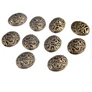 Kép 1/2 - Áttört ovális köztes, antik bronz színű, 22x17x11 mm