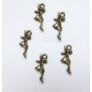Kép 2/2 - Angyal, tündér fityegő, antik bronz színű, 19x10 mm