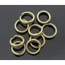 Kép 2/2 - Szerelőkarika, antik bronz színű, dupla, 4,5 mm, 20 db/cs