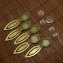 Kép 2/3 - Könyvjelző alap, antik bronz színű, 81x21 mm, üveglencsével