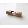 Kép 1/3 - Henger alakú kapocs, bőrhöz, vörösréz színű, 30x9 mm