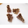 Kép 1/2 - Sárkány fej köztes gyöngy, gyöngykupak, végzáró, vörösréz színű, 16x13x11 mm
