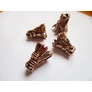 Kép 2/2 - Sárkány fej köztes gyöngy, gyöngykupak, végzáró, vörösréz színű, 16x13x11 mm