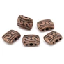 Kép 2/2 - Díszes távtartó, köztes, vörösréz színű, 11x8 mm