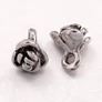 Kép 1/2 - Virág fityegő, medál, antik ezüst, 8x7x6 mm