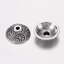 Kép 1/2 - Mintás kupola gyöngykupak, antik ezüst színű, 10 mm