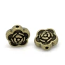 Kép 1/2 - Virág köztes, antik bronz színű, 7x3 mm