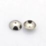 Kép 2/2 - Pici gyöngykupak, antik ezüst színű, acél, 6 mm