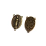 Kép 1/2 - Rózsafüzér összekötő, fülbevalóalap, medálalap, antik bronz színű, 23x14 mm