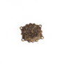 Kép 1/2 - Virág összekötő, karkötőalap, medálalap, antik bronz színű, 27x26 mm