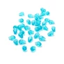 Kép 1/2 - Világoskék csiszolt csepp üveg gyöngy, 5x3 mm