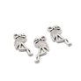 Kép 2/2 - Flamingó, madár fityegő, medál, antik ezüst színű, 23x13 mm